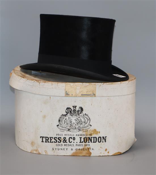 A Tress & Co. silk top hat